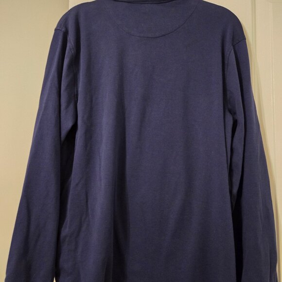 Mens Taso Ella Size Medium Long Sleeved Blue Polo - Picture 5 of 6